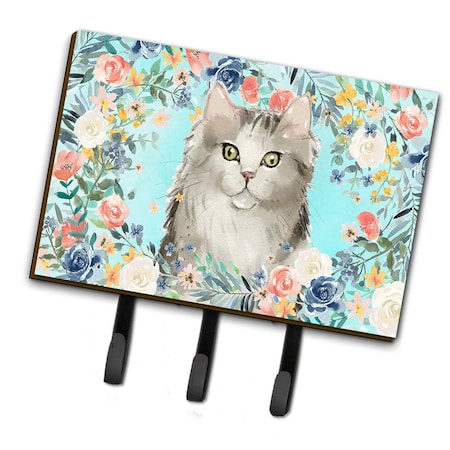 Carolines Treasures Ragamuffin Spring Flowers Leash or Key Holder CK3395TH68